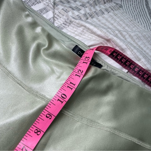 Dynamite Women’s High Rise Faux Leather Leggings Sage Green fiary grunge Size L - Picture 8 of 10